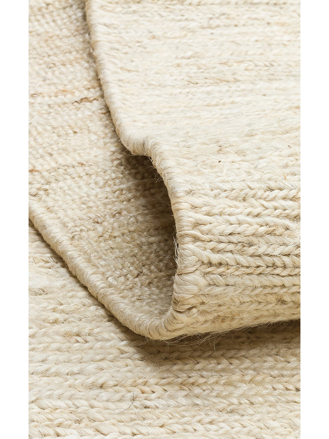 Coffee %100 Naturel Kendir Oturma Odası Salon Koridor Antre Yatak Odası Örgü Halı PLAIN IVORY - Carpetdocia