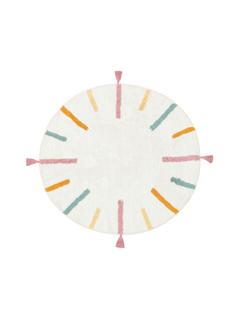 Cotton Baby 100% Natural Cotton Washable Non-Slip Based Baby Rug 03 MULTY XW Q