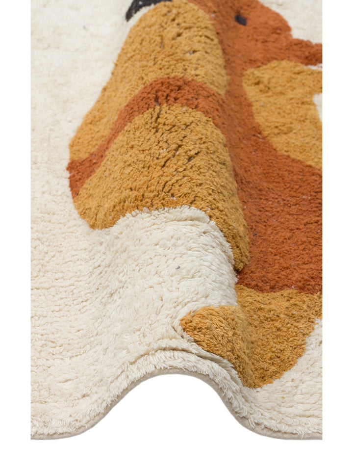 Cotton Baby %100 Naturel Pamuk Yıkanabilir Kaymaz Tabanlı Bebek Halısı 08 MULTY XXW - Carpetdocia