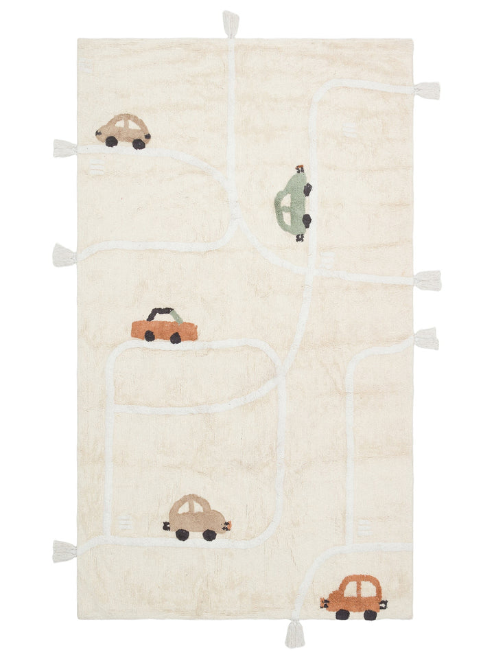 Cotton Baby %100 Naturel Pamuk Yıkanabilir Kaymaz Tabanlı Bebek Halısı 09 MULTY XXW - Carpetdocia