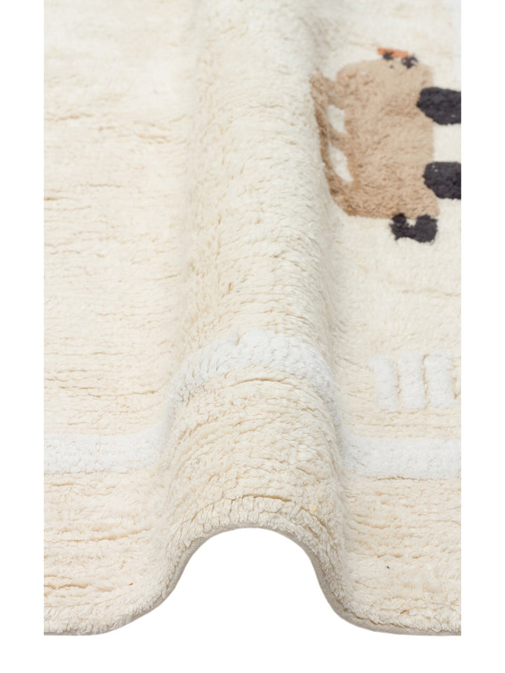 Cotton Baby %100 Naturel Pamuk Yıkanabilir Kaymaz Tabanlı Bebek Halısı 09 MULTY XXW - Carpetdocia