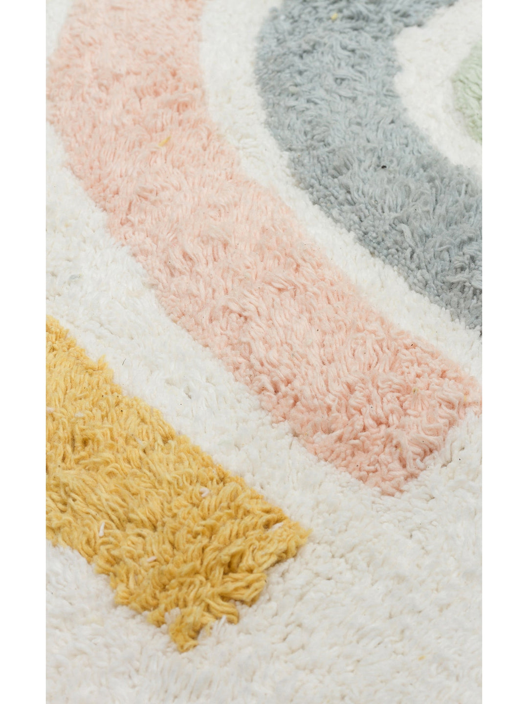 Cotton Baby %100 Naturel Pamuk Yıkanabilir Kaymaz Tabanlı Bebek Halısı 10 MULTY XXW - Carpetdocia