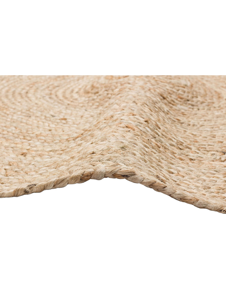 Crown Jüt %100 Naturel El Dokuma Oturma Odası Koridor Antre Mutfak Balkon Hasır Halı 01R NATURAL - Carpetdocia