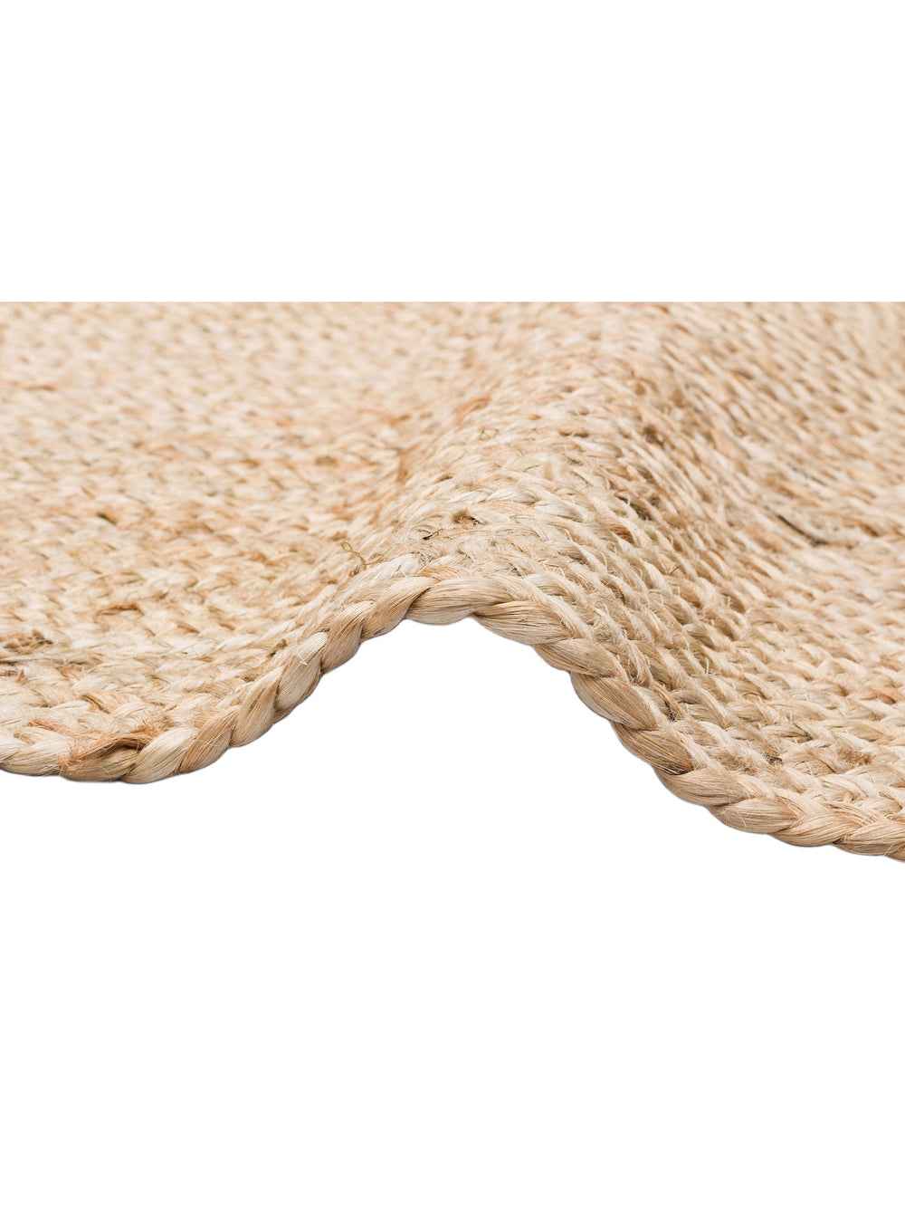 Crown Jüt %100 Naturel El Dokuma Oturma Odası Koridor Antre Mutfak Balkon Hasır Halı 10 NATURAL - Carpetdocia