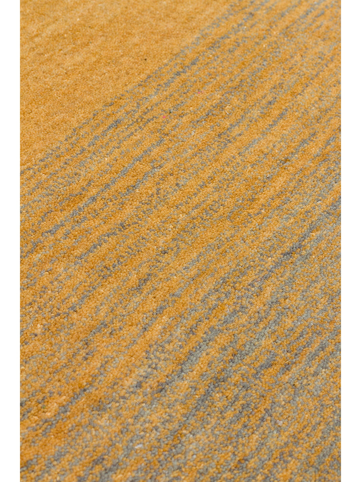 Donatella Serisi %100 Yeni Zelanda Yünü El Dokuma Gradyan Salon Oturma Odası Halı GOLD GREY - Carpetdocia