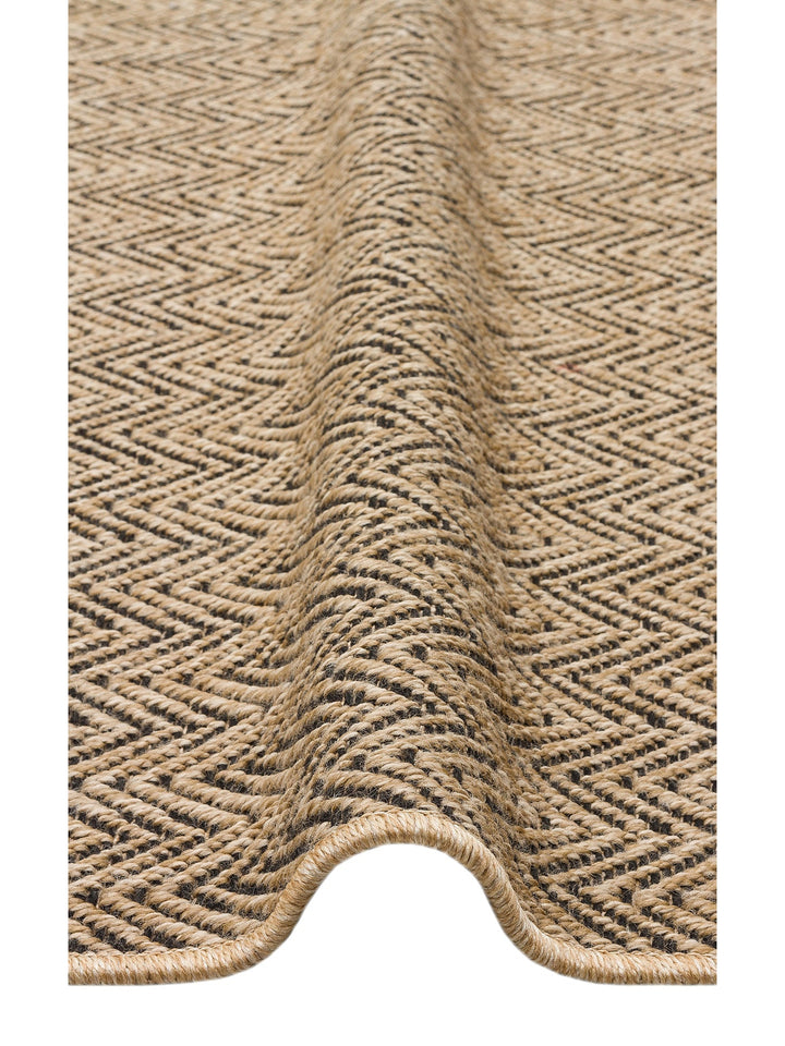 Dream İç ve Dış Mekan Kullanımına Uygun Kolay Temizlenebilir Sisal Görünümlü Halı 02 NATURAL BLACKXW - Carpetdocia