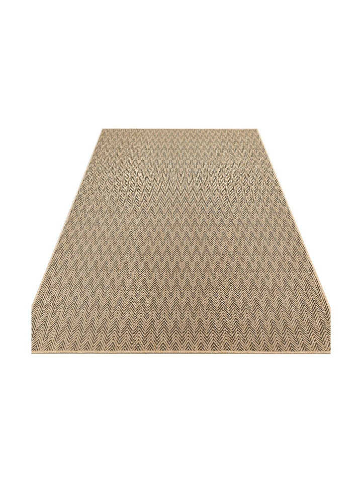 Dream İç ve Dış Mekan Kullanımına Uygun Kolay Temizlenebilir Sisal Görünümlü Halı 02 NATURAL BLACKXW - Carpetdocia