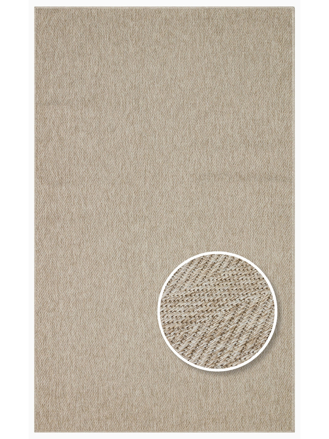 Dream İç ve Dış Mekan Kullanımına Uygun Kolay Temizlenebilir Sisal Görünümlü Halı 2704 L.BEIGE - Carpetdocia