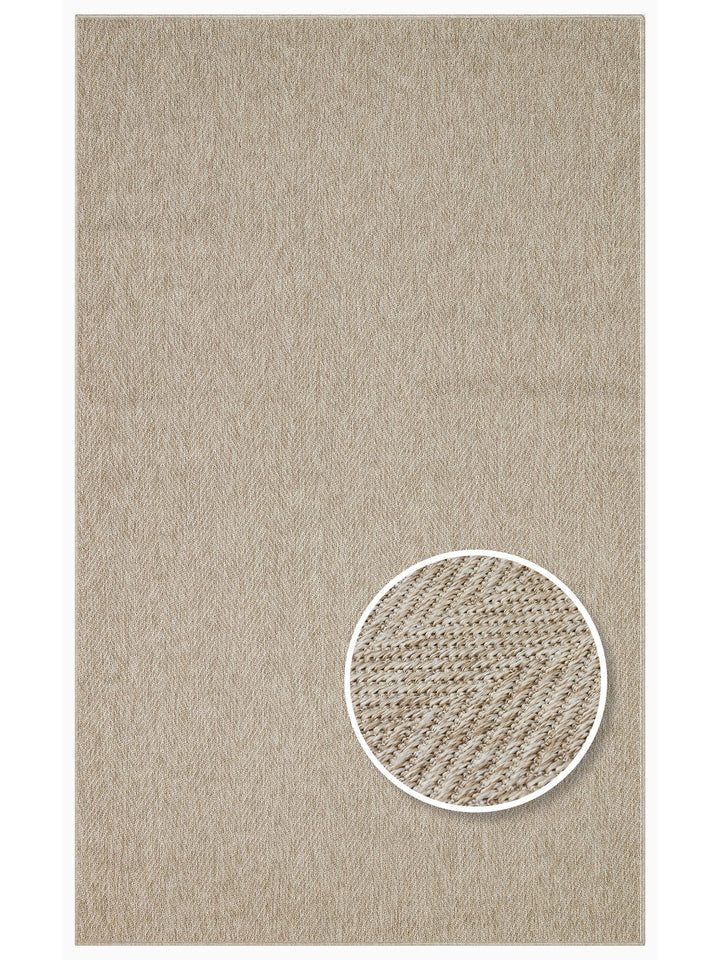Dream İç ve Dış Mekan Kullanımına Uygun Kolay Temizlenebilir Sisal Görünümlü Halı 2704 L.BEIGE - Carpetdocia