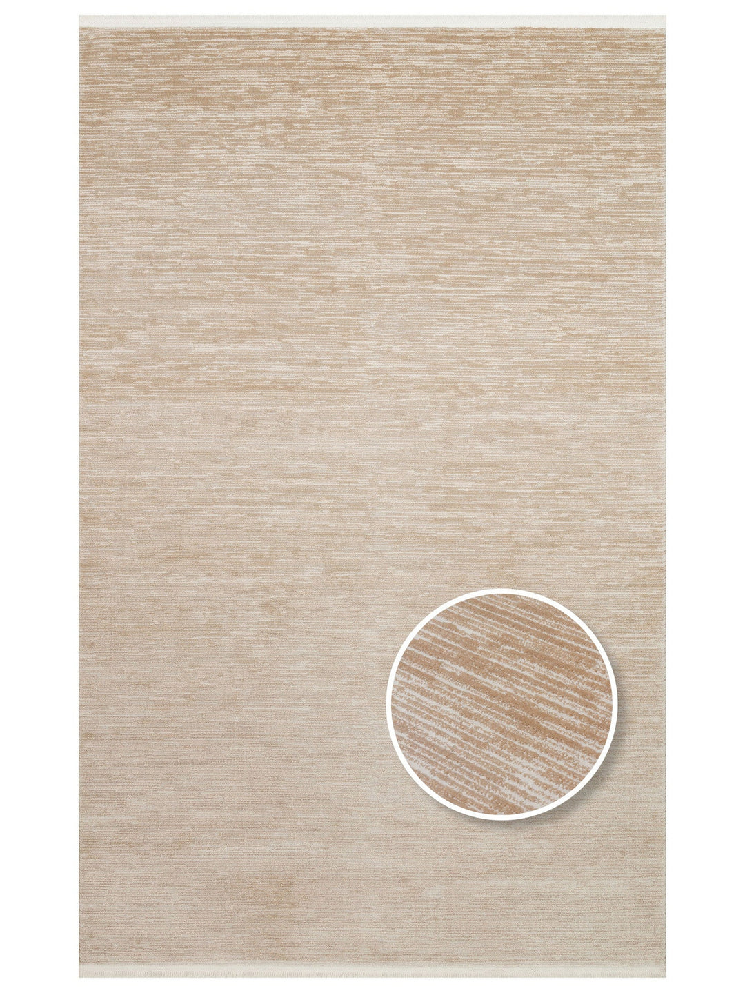 Fade Serisi Sade Desenli Oturma Odası Salon Koridor Antre Yatak Odası Modern Halı PLAIN BEIGE - Carpetdocia