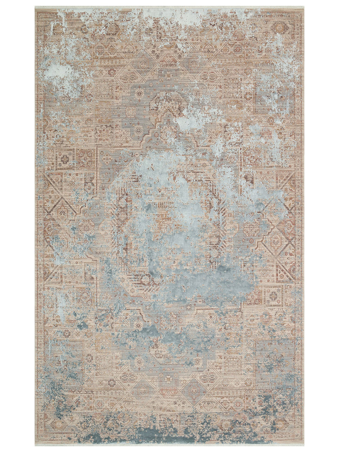 Göreme Serisi Yüksek Alçak Dokulu Yüksek Kaliteli Sık Dokuma Modern Salon Halısı 03 GREY - Carpetdocia