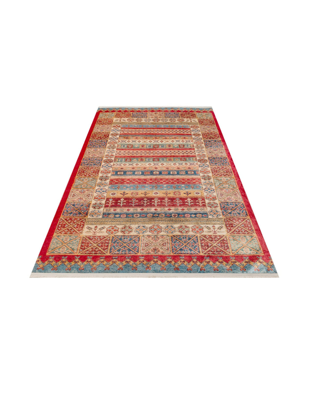 Historic Serisi Kaymaz Antik Desenli Salon Oturma Odası Koridor Mutfak Yıkanabilir Halı 04 MULTY - Carpetdocia