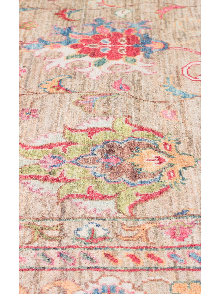 Historic Serisi Kaymaz Antik Desenli Salon Oturma Odası Koridor Mutfak Yıkanabilir Halı 08 BEIGE - Carpetdocia