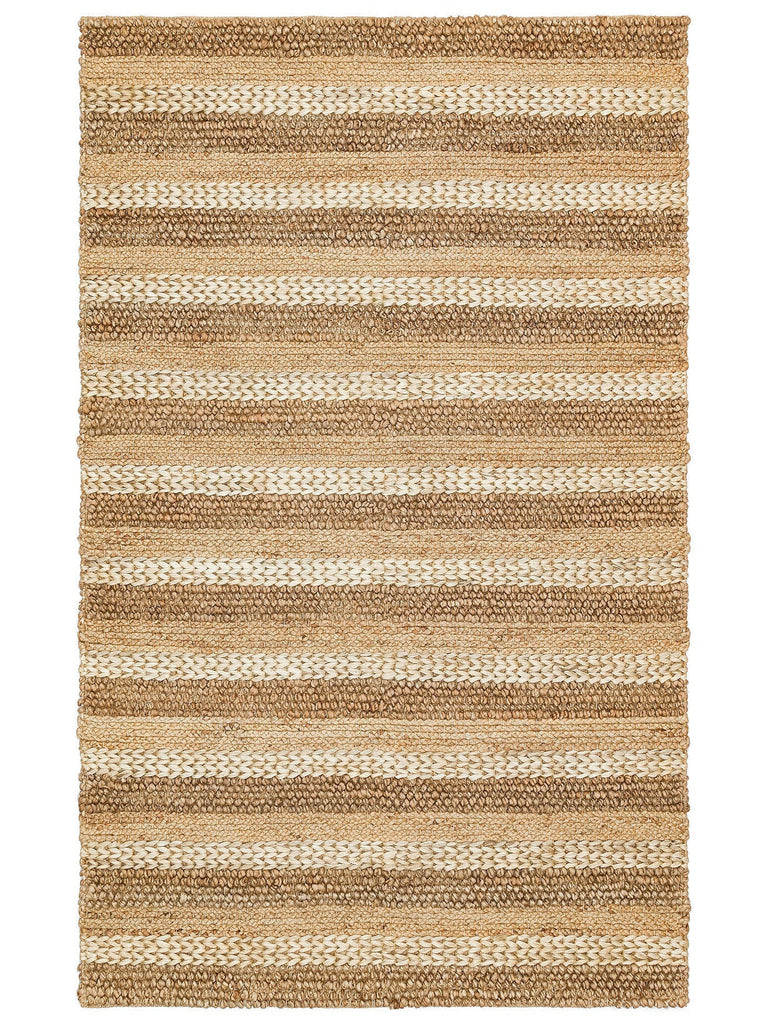 Knit Jute Handwoven Natural Jute Rug with Different Knit Texture 1410 NATURAL XW 