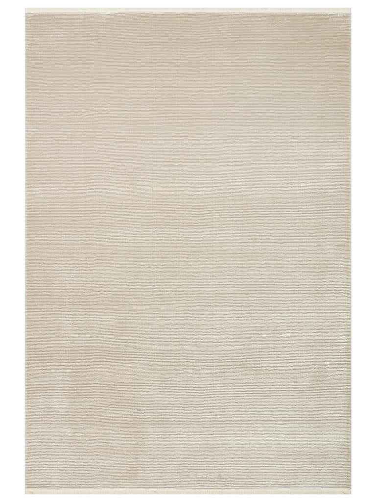 سلسلة لوسيا غرفة جلوس حديثة لامعة غرفة نوم مدخل سجادة PLAIN BEIGE