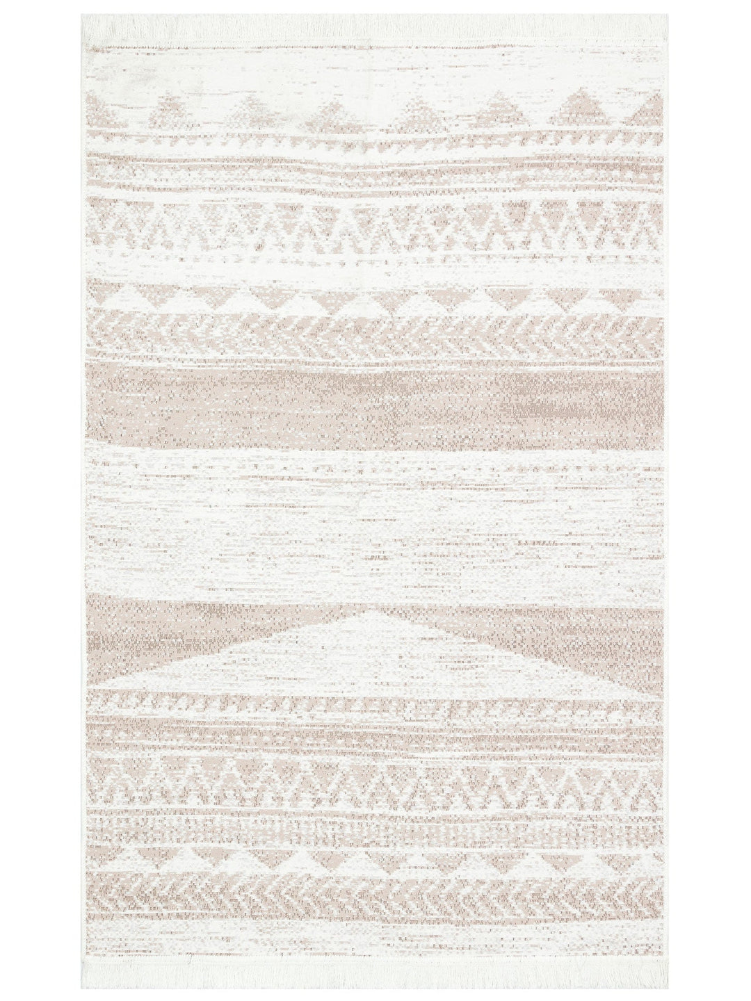 Maya %100 Naturel Pamuk Yıkanabilir Çift Taraflı Oturma Odası Mutfak Koridor Modern Kilim 06 NATURAL - Carpetdocia