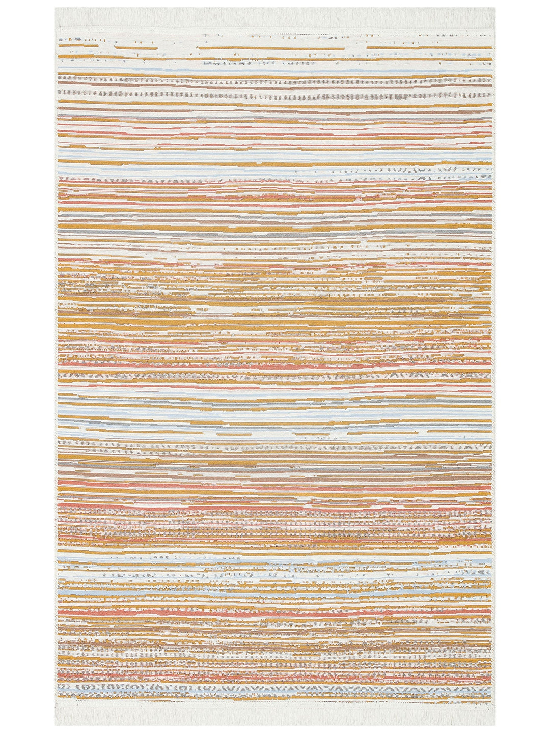Maya %100 Naturel Pamuk Yıkanabilir Çift Taraflı Oturma Odası Mutfak Koridor Modern Kilim 35 MULTY - Carpetdocia