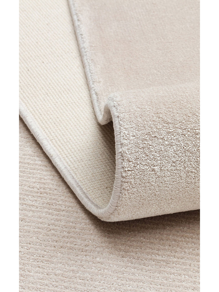 Montenegro Viskon Karışımlı Sade Desenli Sık Dokuma Oturma Odası Salon Koridor Modern Halı 02 BEIGE - Carpetdocia