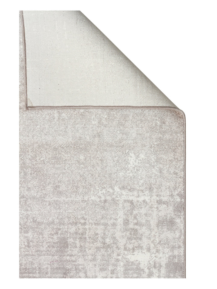Monza Geometrik Desenli Yüksek Kalite Sık Dokuma Parlak Modern Salon Halısı 01 CREAM GREY - Carpetdocia