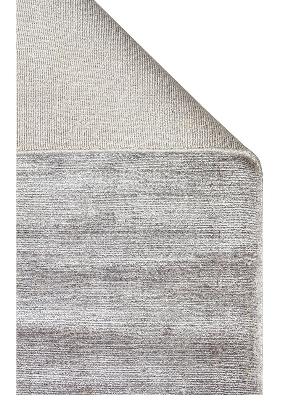 Mulberry Serisi %100 Rayon El Dokuma Parlak Modern Salon Oturma Odası Halı SILVER - Carpetdocia