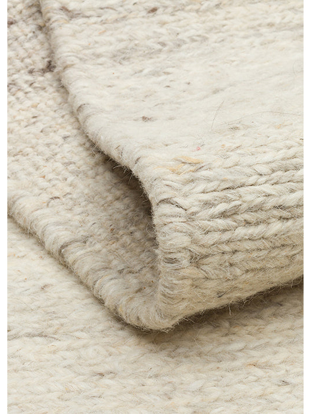 Paglia Serisi %100 Naturel Yeni Zelanda Yünü Sumak Düğümü El Dokuma Salon Oturma Odası Halı IVORY - Carpetdocia