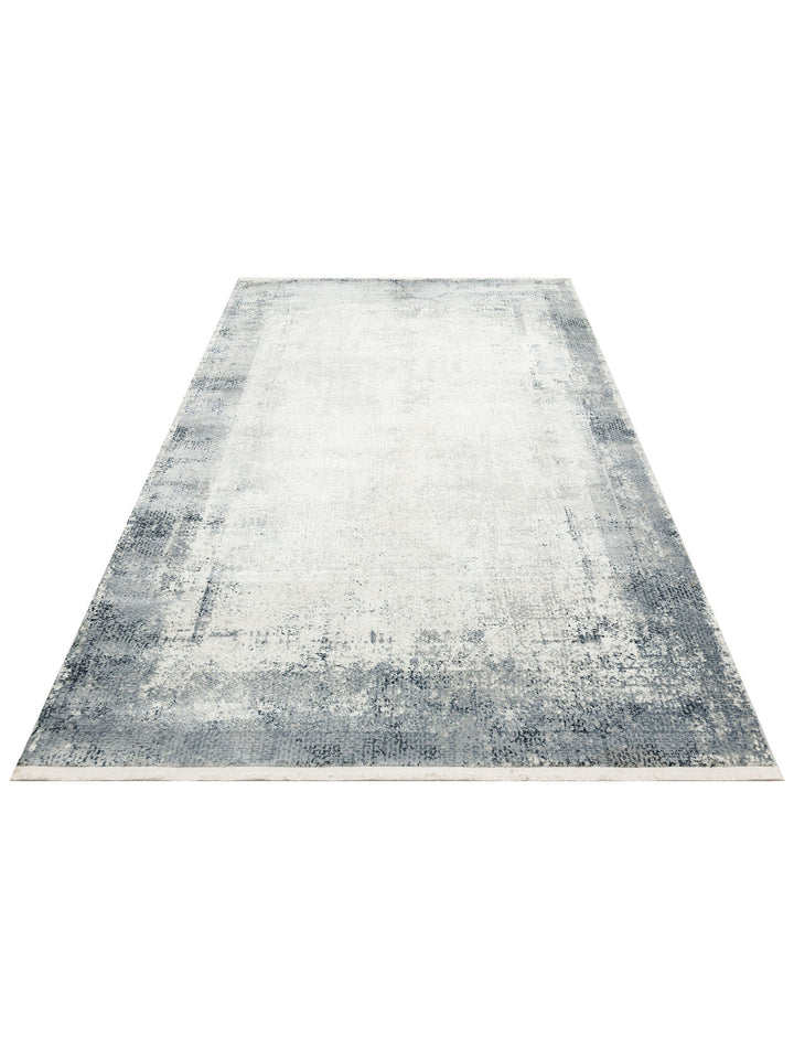 Pasific Serisi Eskitme Desenli Salon Oturma Odası Koridor Antre Modern Halı 06 CREAM GREY XW - Carpetdocia