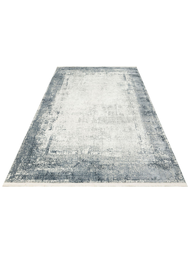 Pasific Serisi Eskitme Desenli Salon Oturma Odası Koridor Antre Modern Halı 06 CREAM GREY XW - Carpetdocia