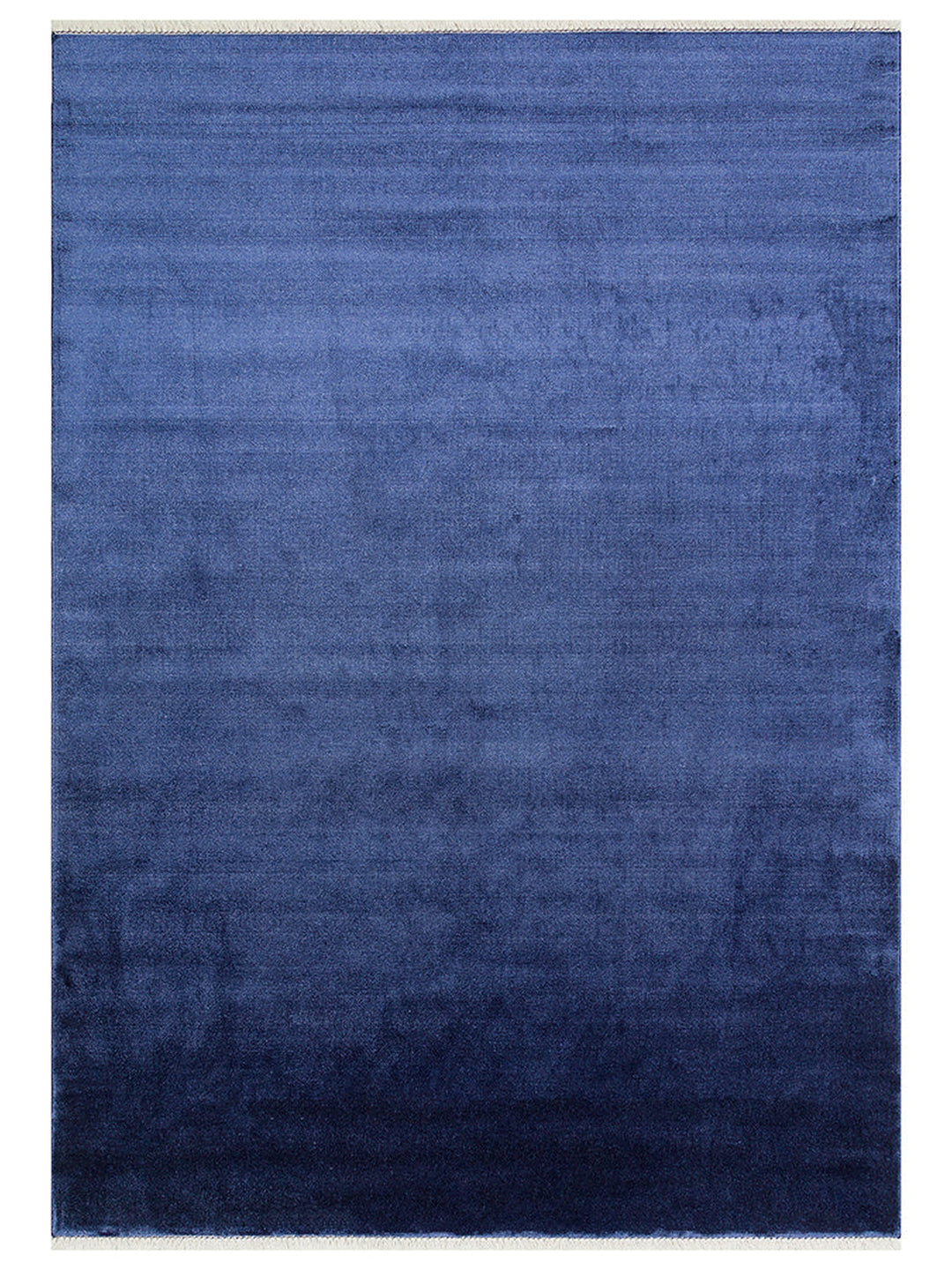 Queen Serisi %100 Naturel Viskon Parlak Modern El Emeğiyle Üretilen Salon Oturma Odası Halı MID BLUE - Carpetdocia