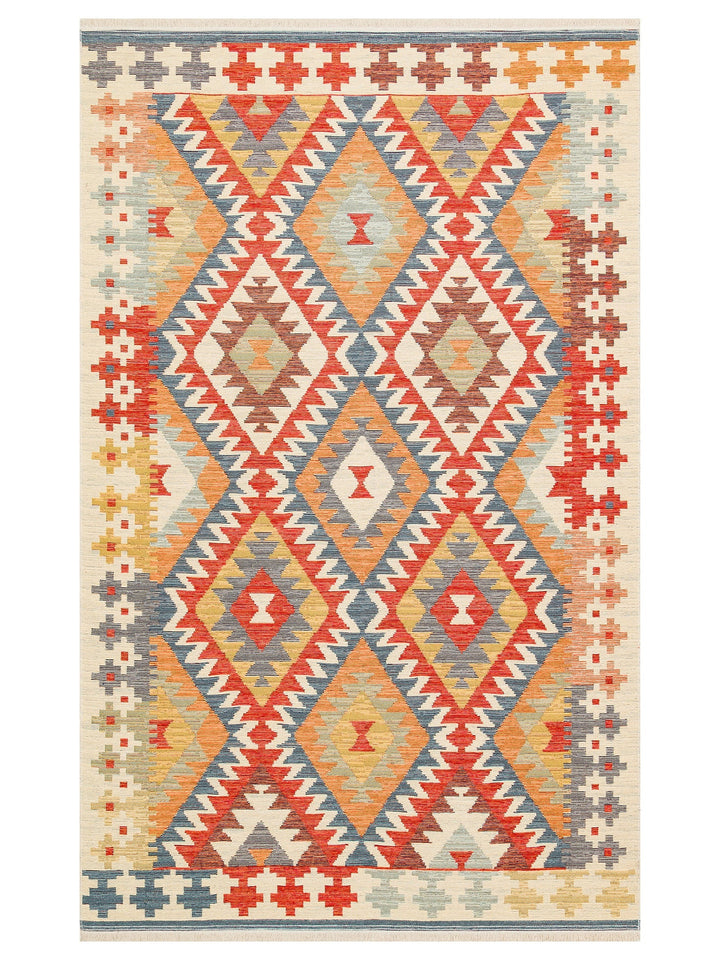 Rota Yıkanabilir, Çift Taraflı Kullanıma Uygun Yumuşak Tuşeli Otantik Kilim 09 LIGHT MULTY - Carpetdocia
