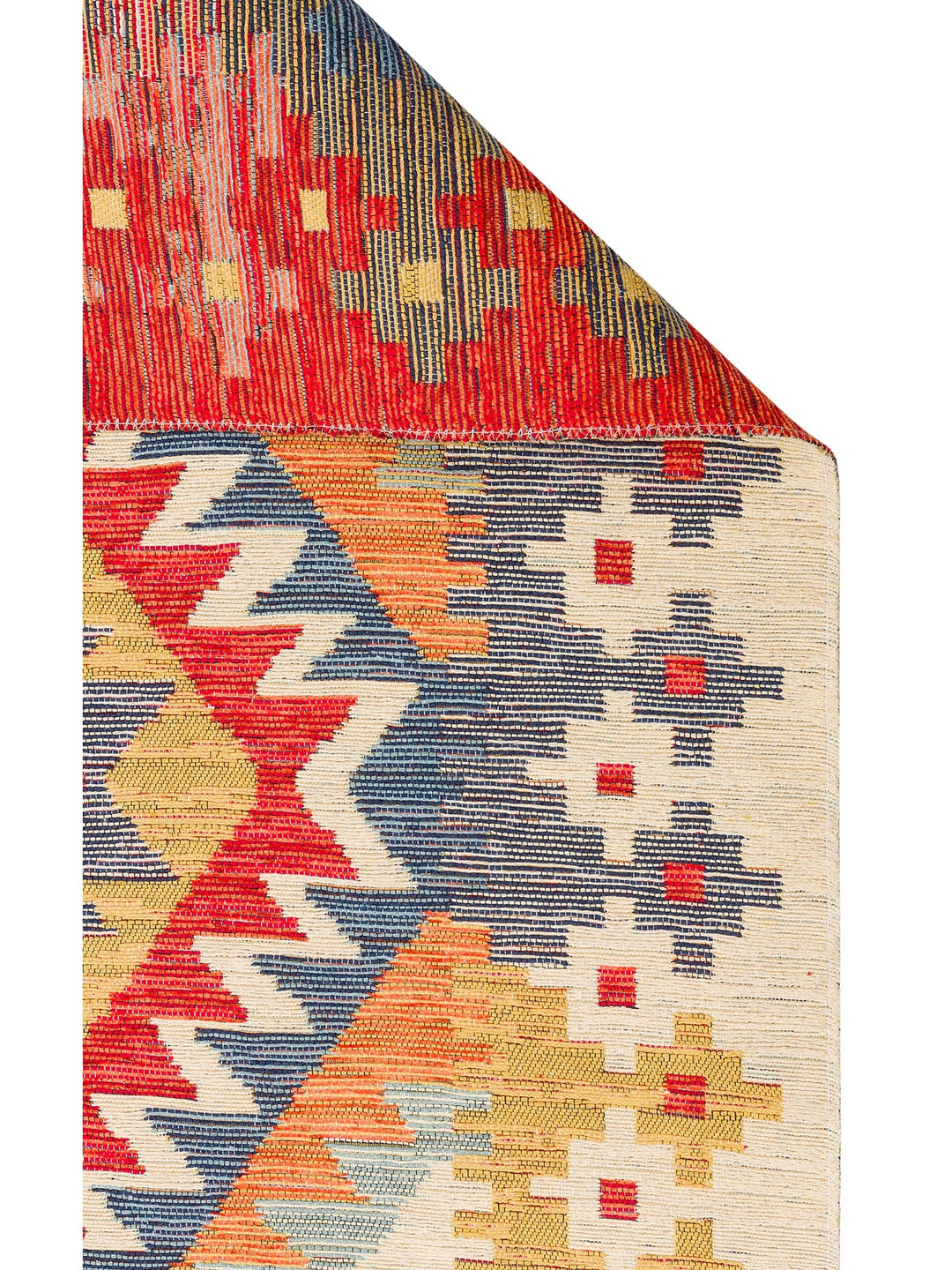 Rota Yıkanabilir, Çift Taraflı Kullanıma Uygun Yumuşak Tuşeli Otantik Kilim 09 LIGHT MULTY - Carpetdocia