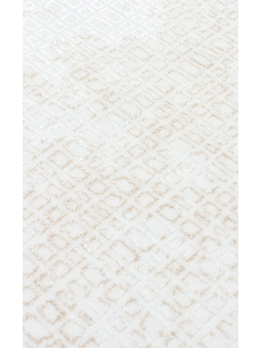 Smooth Yıkanabilir Kaymaz Parlak Oturma Odası Salon Koridor İnce Dokuma Modern Halı 108 CREAM BEIGE - Carpetdocia