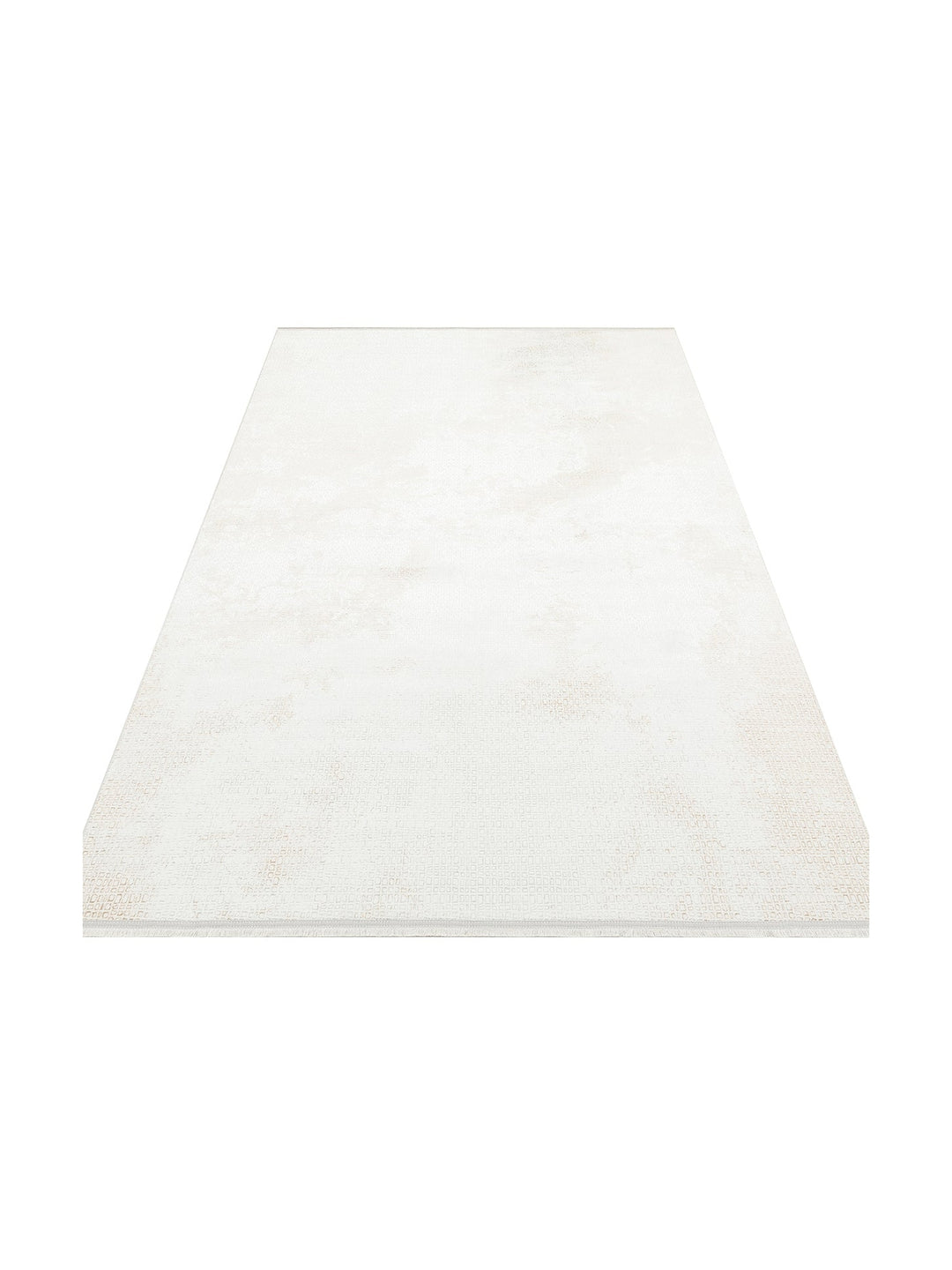 Smooth Yıkanabilir Kaymaz Parlak Oturma Odası Salon Koridor İnce Dokuma Modern Halı 108 CREAM BEIGE - Carpetdocia