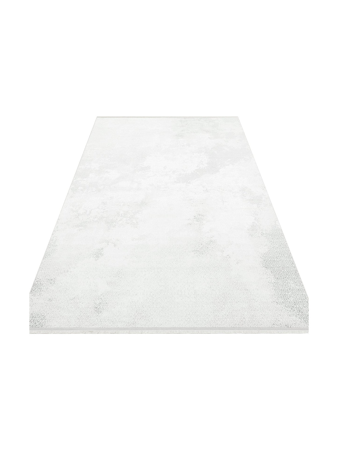 Smooth Yıkanabilir Kaymaz Parlak Oturma Odası Salon Koridor İnce Dokuma Modern Halı 108 CREAM GREY - Carpetdocia