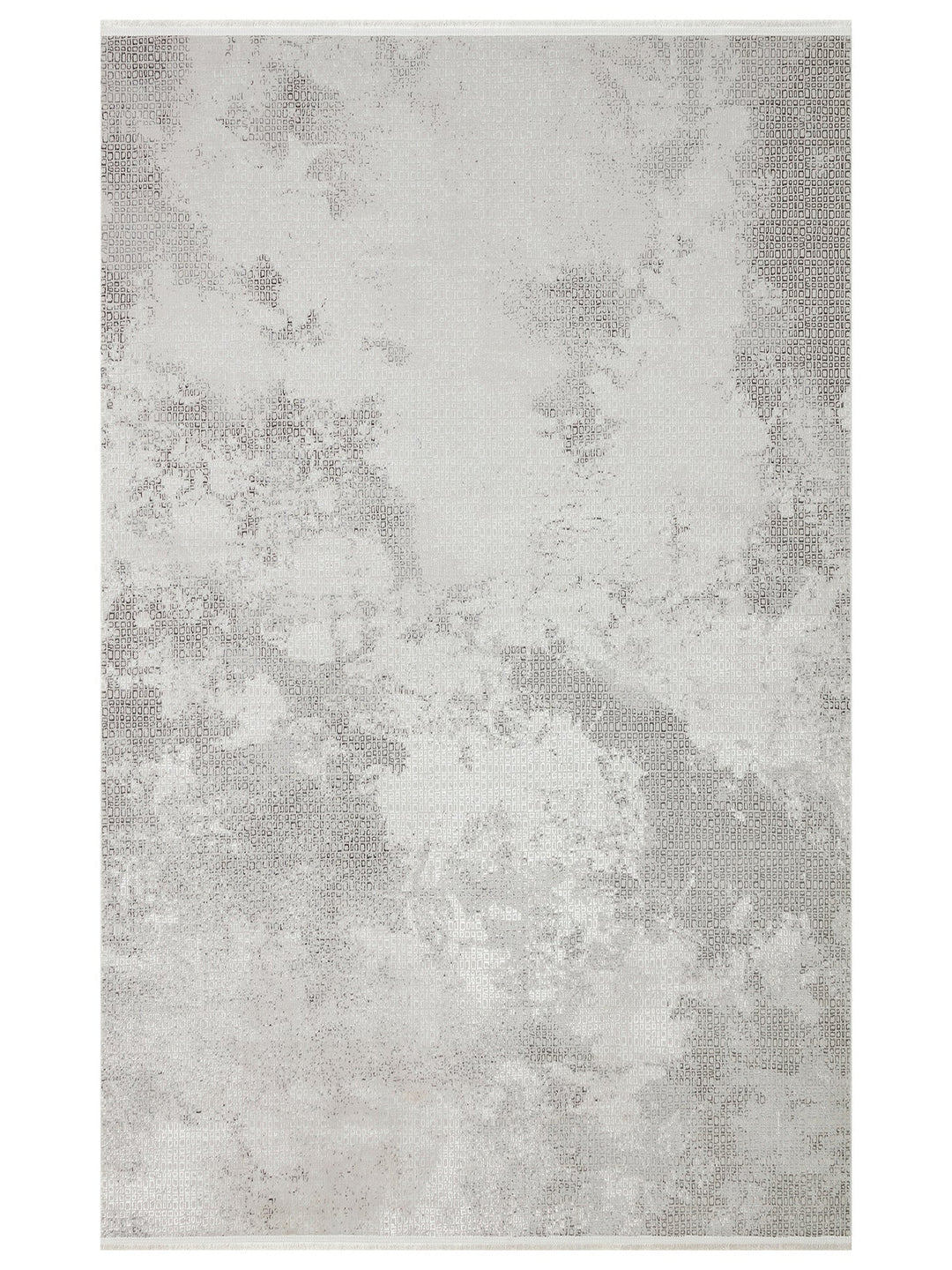 Smooth Yıkanabilir Kaymaz Parlak Oturma Odası Salon Koridor İnce Dokuma Modern Halı 108 D.GREY - Carpetdocia
