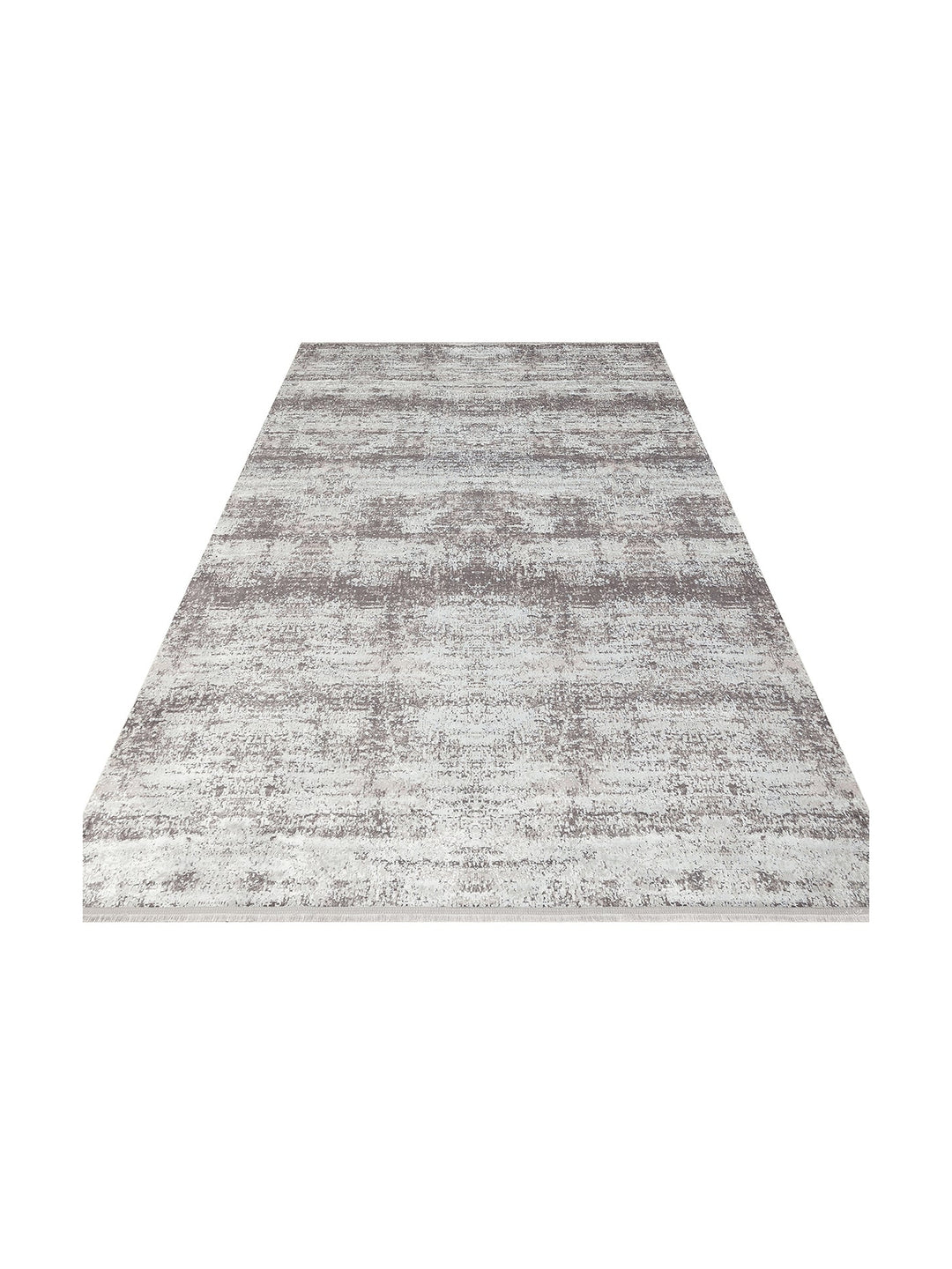 Smooth Yıkanabilir Kaymaz Parlak Oturma Odası Salon Koridor İnce Dokuma Modern Halı 112 GREY - Carpetdocia