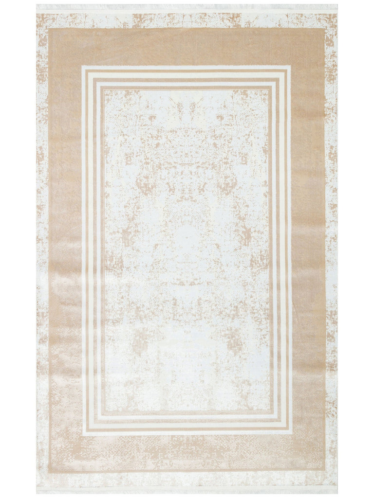 Smooth Washable Non-Slip Shiny Living Room Corridor Thin Weave Modern Carpet 17 BEIGE XW 