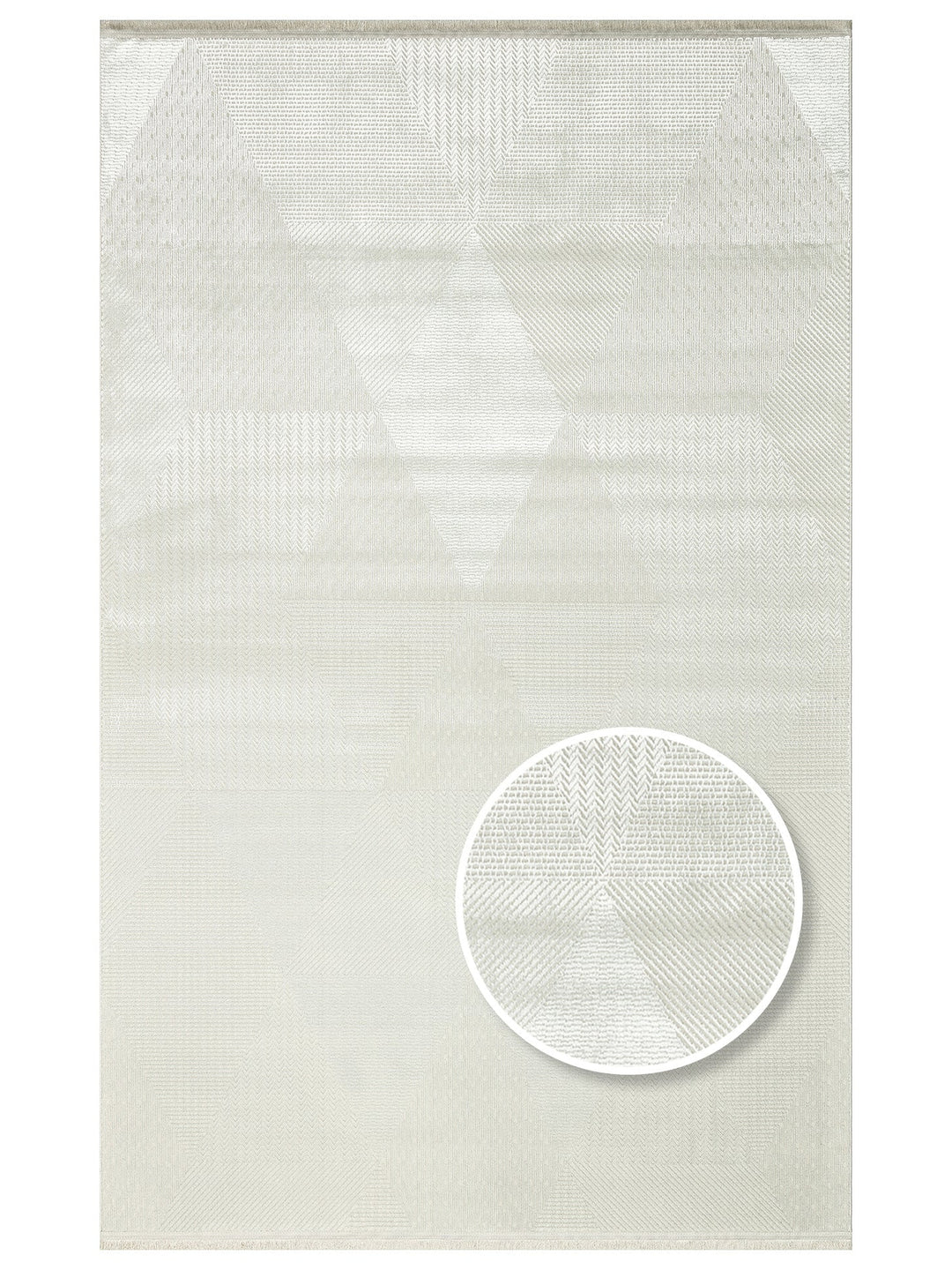 Smooth Yıkanabilir Kaymaz Parlak Oturma Odası Salon Koridor İnce Dokuma Modern Halı LUX 02 CREAM - Carpetdocia