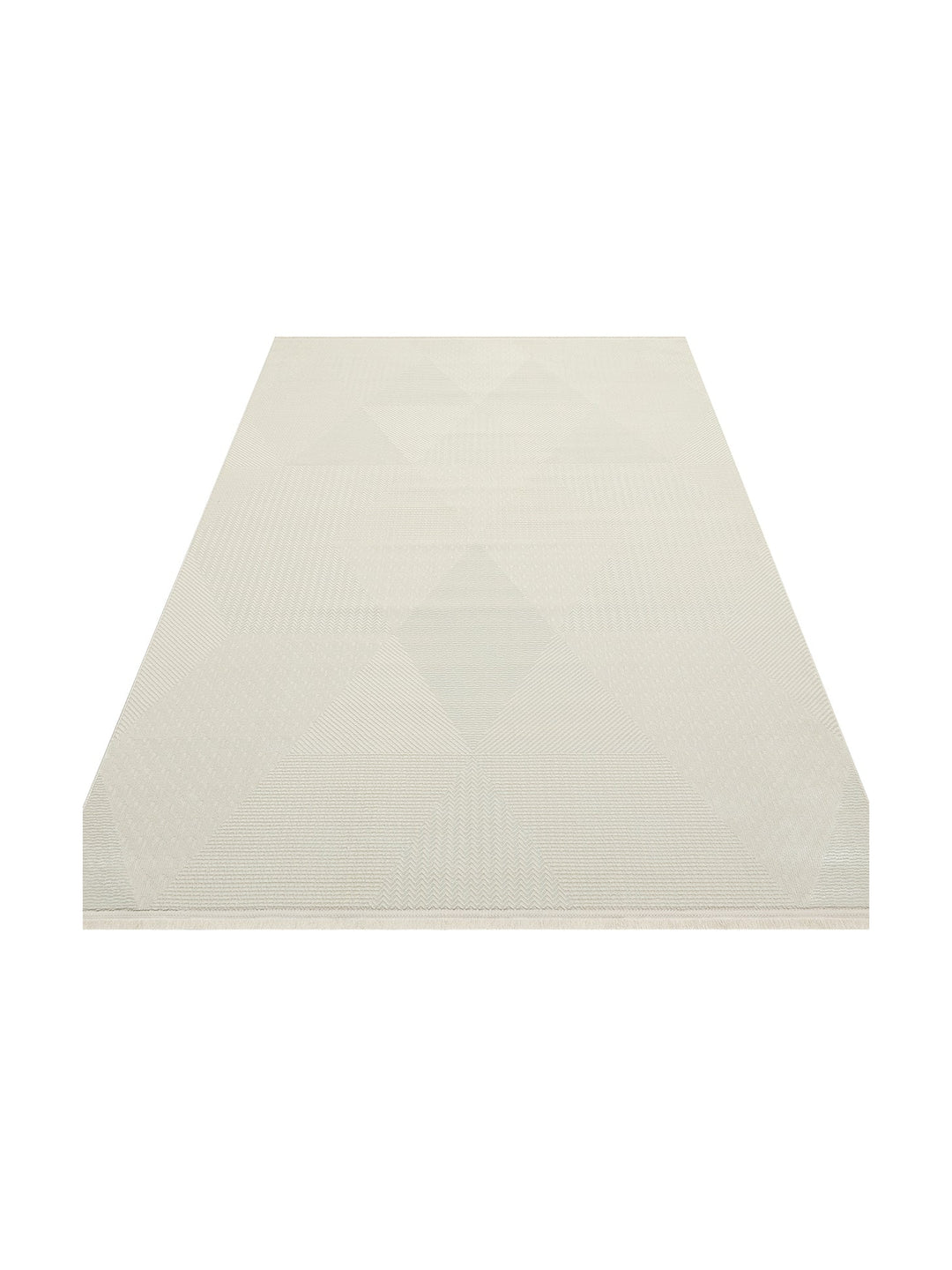Smooth Yıkanabilir Kaymaz Parlak Oturma Odası Salon Koridor İnce Dokuma Modern Halı LUX 02 CREAM - Carpetdocia