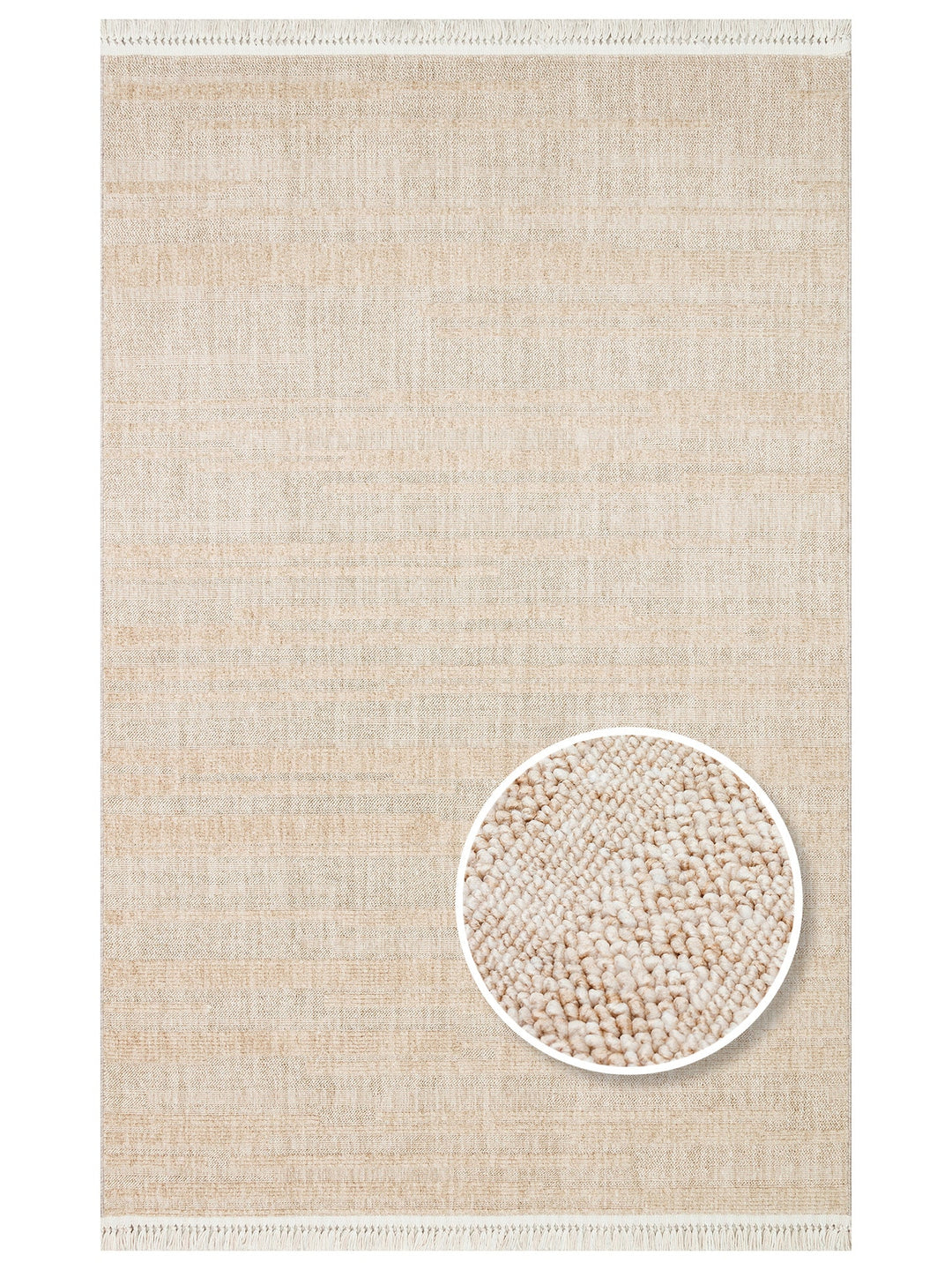 Style Hav Toz Vezmez Yumuşak Dokulu Oturma Odası Salon Koridor Antre Modern Halı 01 BEIGE - Carpetdocia