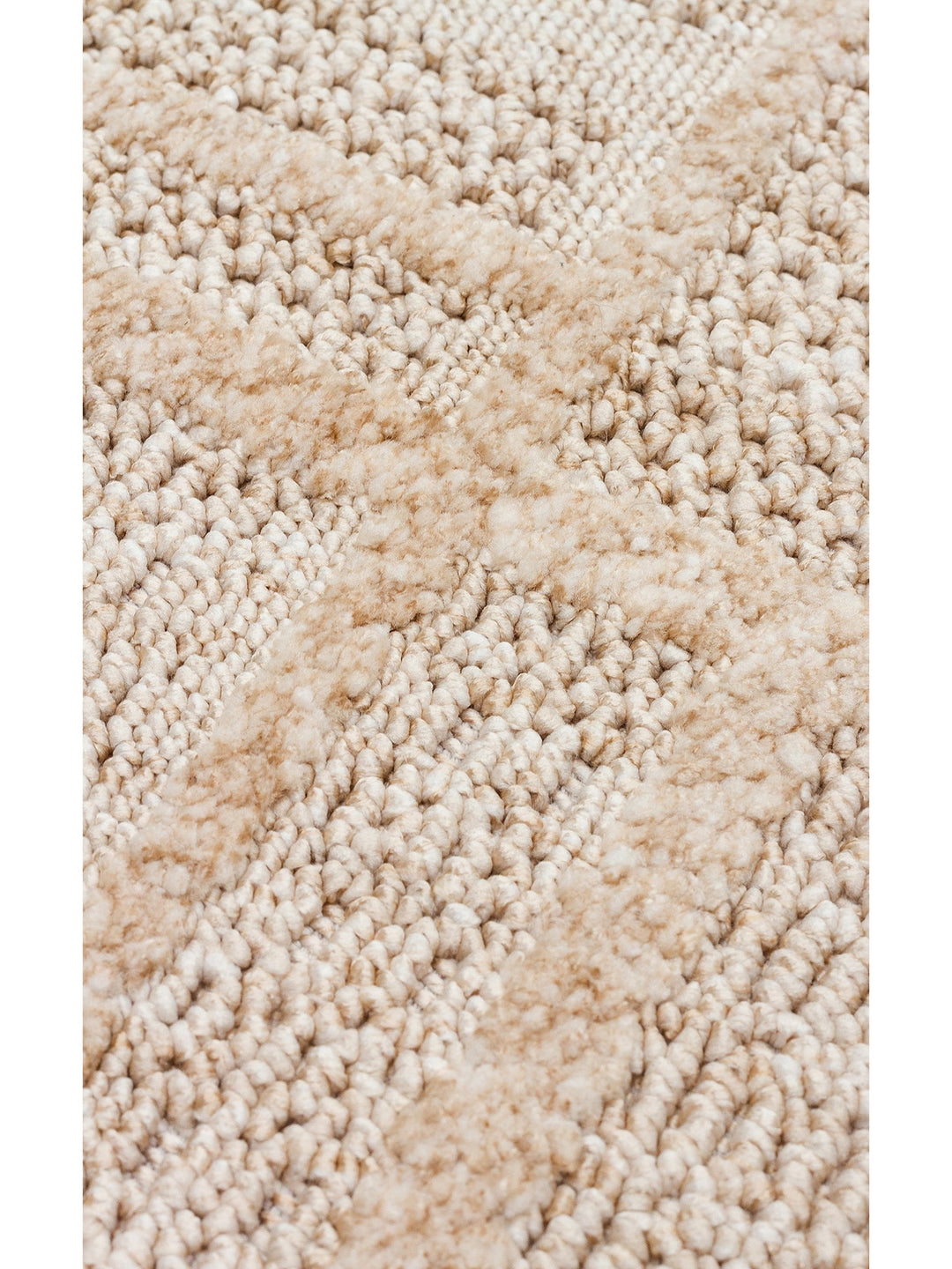 Style Hav Toz Vezmez Yumuşak Dokulu Oturma Odası Salon Koridor Antre Modern Halı 03 BEIGE - Carpetdocia