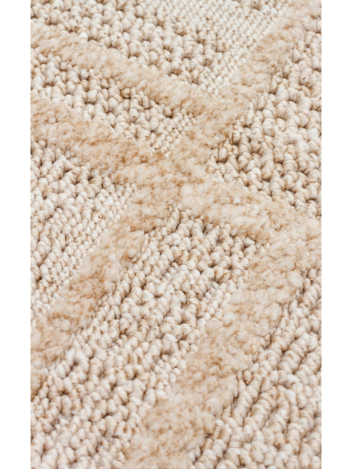 Style Hav Toz Vezmez Yumuşak Dokulu Oturma Odası Salon Koridor Antre Modern Halı 03 BEIGE - Carpetdocia
