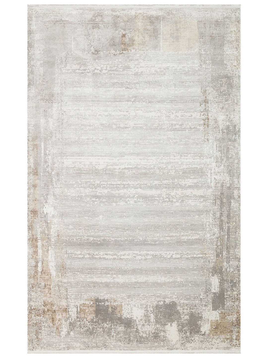 Tango Parlak Şık ve Modern Sıkı Dokuma Salon Halısı 01 CREAM BEIGE - Carpetdocia