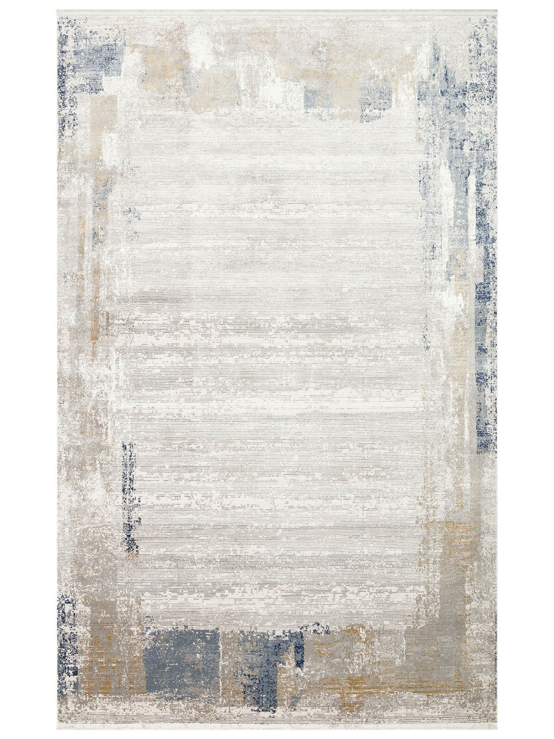Tango Parlak Şık ve Modern Sıkı Dokuma Salon Halısı 01 CREAM GREY - Carpetdocia