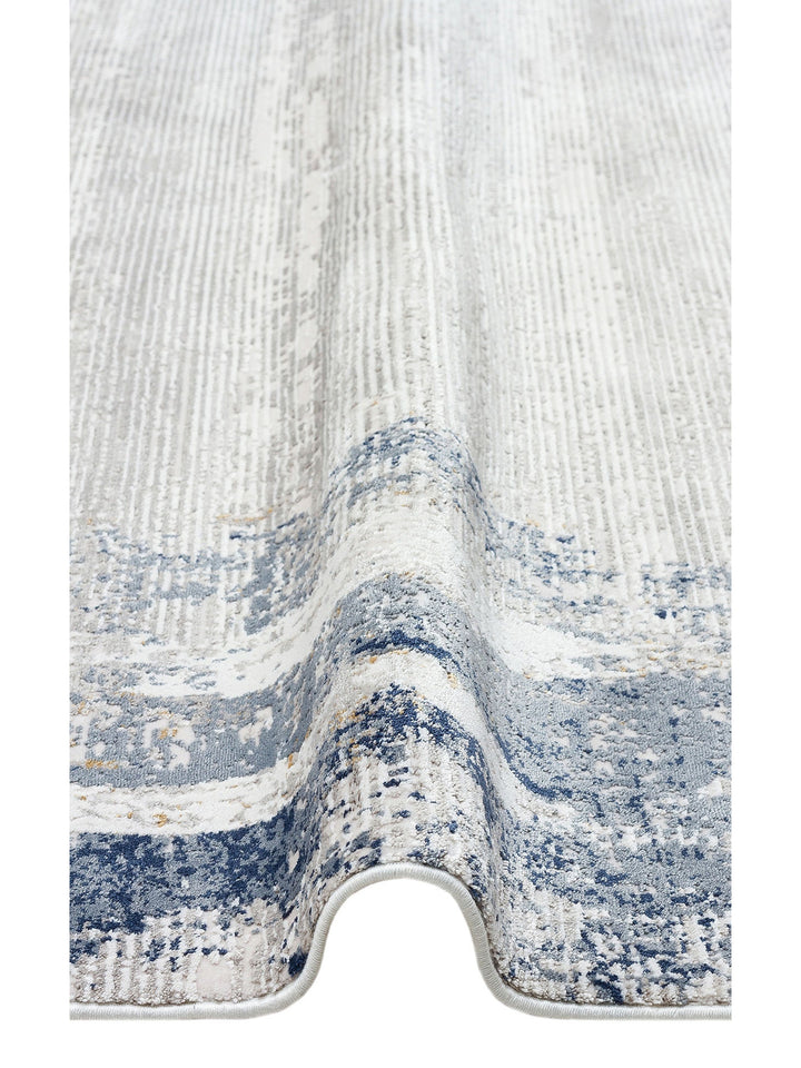 Tango Parlak Şık ve Modern Sıkı Dokuma Salon Halısı 01 CREAM GREY - Carpetdocia
