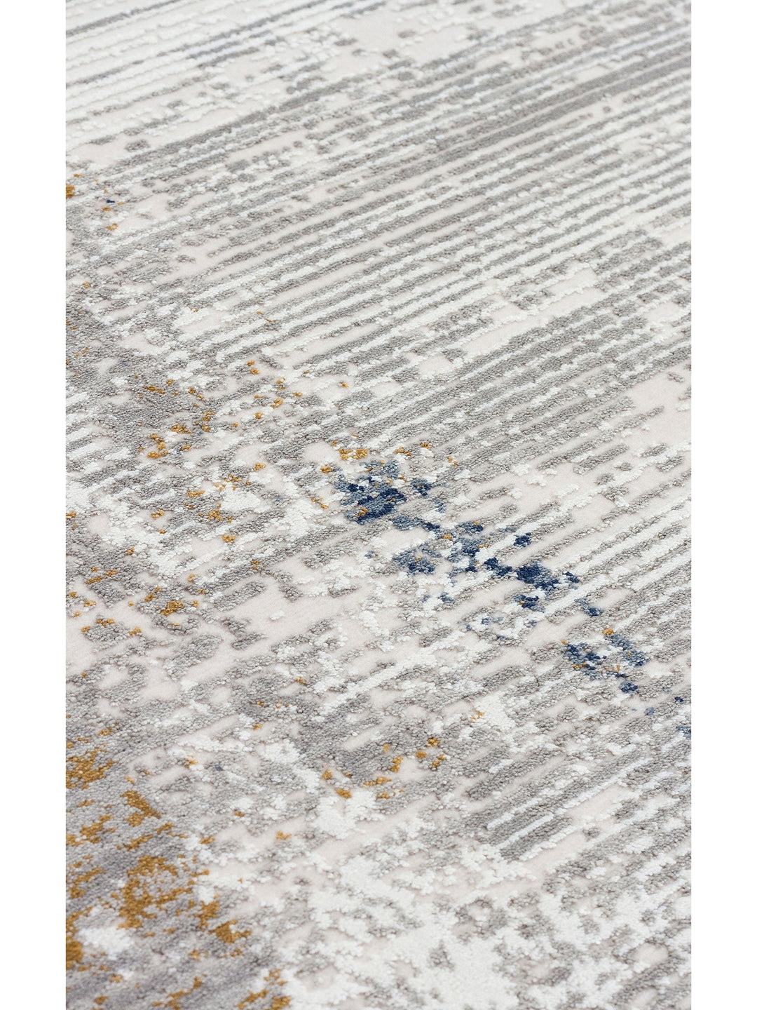 Tango Parlak Şık ve Modern Sıkı Dokuma Salon Halısı 01 CREAM GREY - Carpetdocia