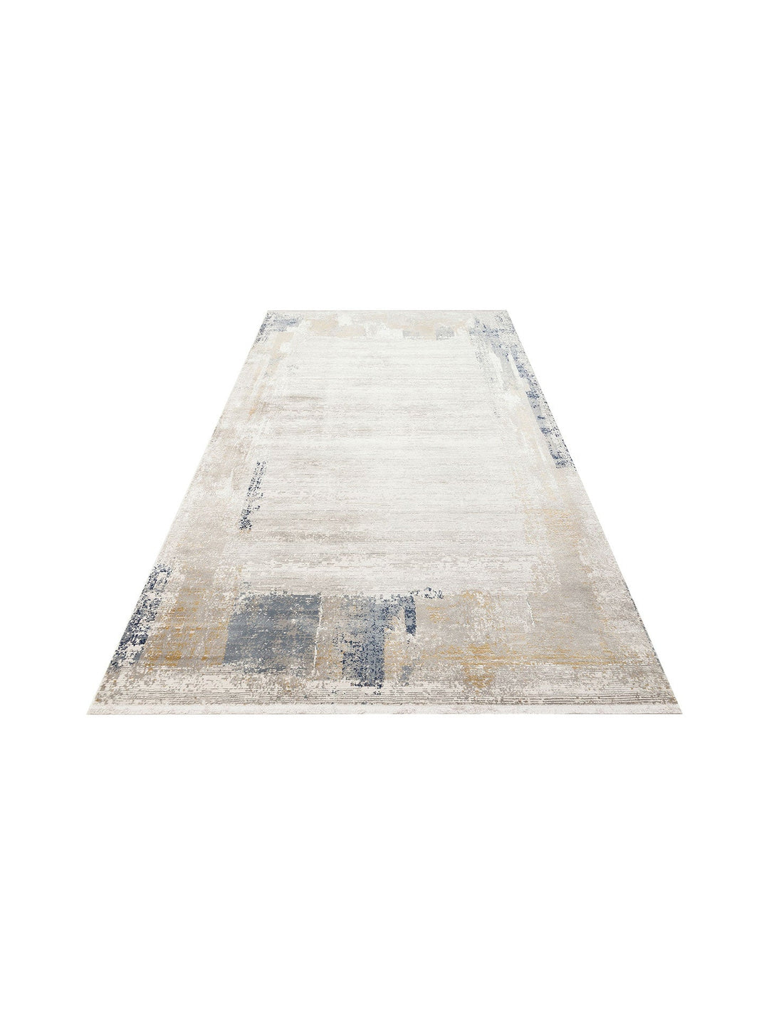 Tango Parlak Şık ve Modern Sıkı Dokuma Salon Halısı 01 CREAM GREY - Carpetdocia
