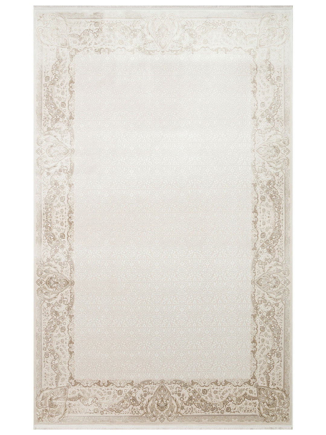 Tango Parlak Şık ve Modern Sıkı Dokuma Salon Halısı 03 CREAM BEIGE - Carpetdocia