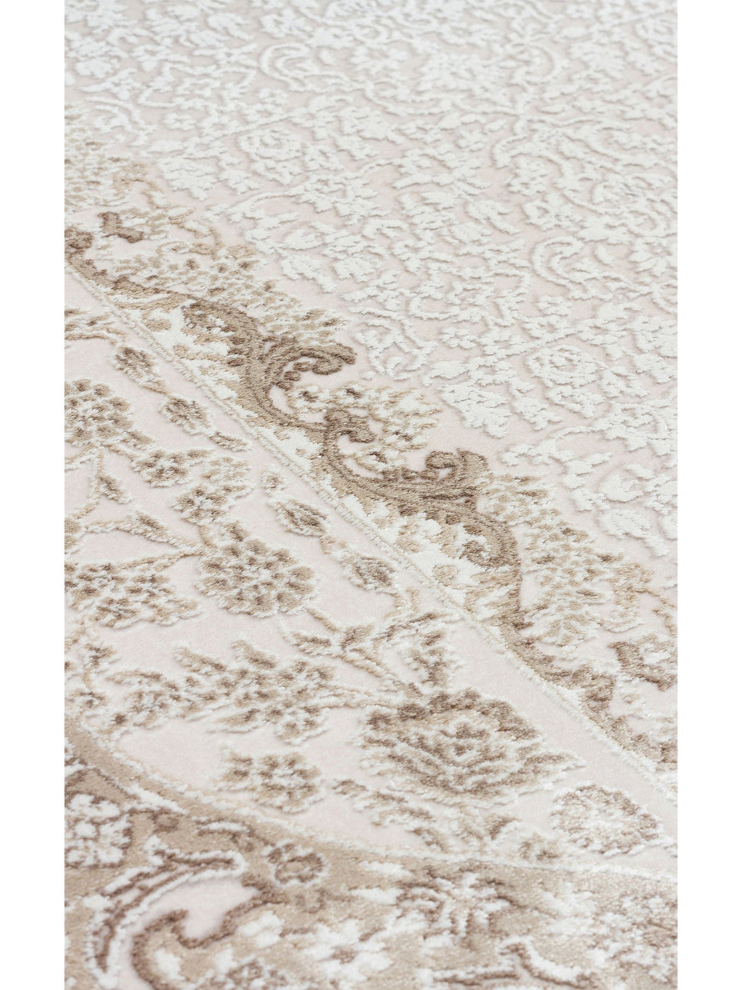 Tango Parlak Şık ve Modern Sıkı Dokuma Salon Halısı 03 CREAM BEIGE - Carpetdocia