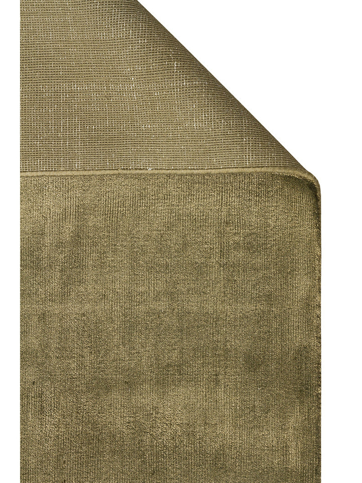 Victoria Serisi %100 Naturel Viskon El Dokuma Sade Modern Salon Oturma Odası Yatak Odası Halı GREEN - Carpetdocia