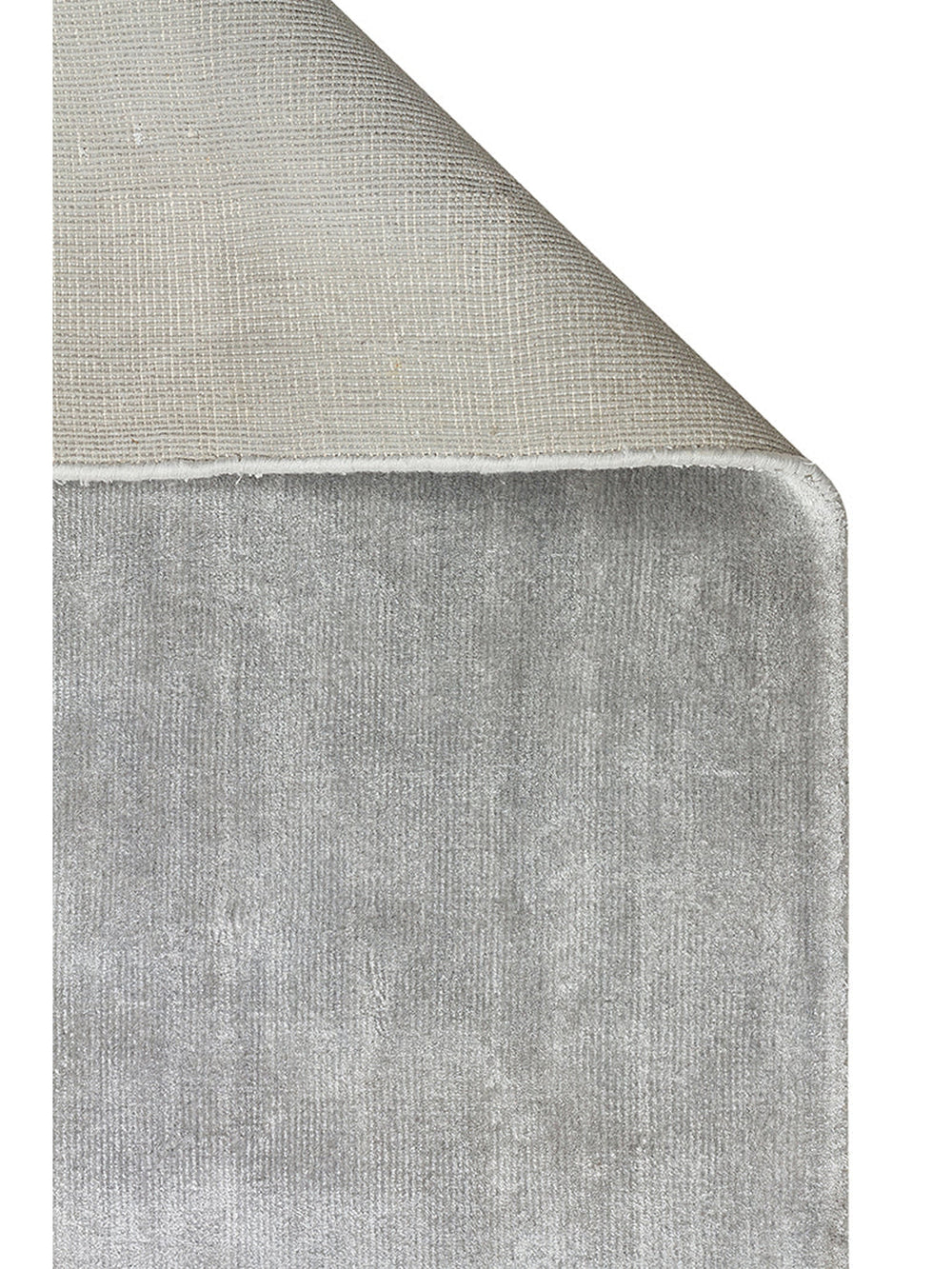 Victoria Serisi %100 Naturel Viskon El Dokuma Sade Modern Salon Oturma Odası Yatak Odası Halı GREY - Carpetdocia